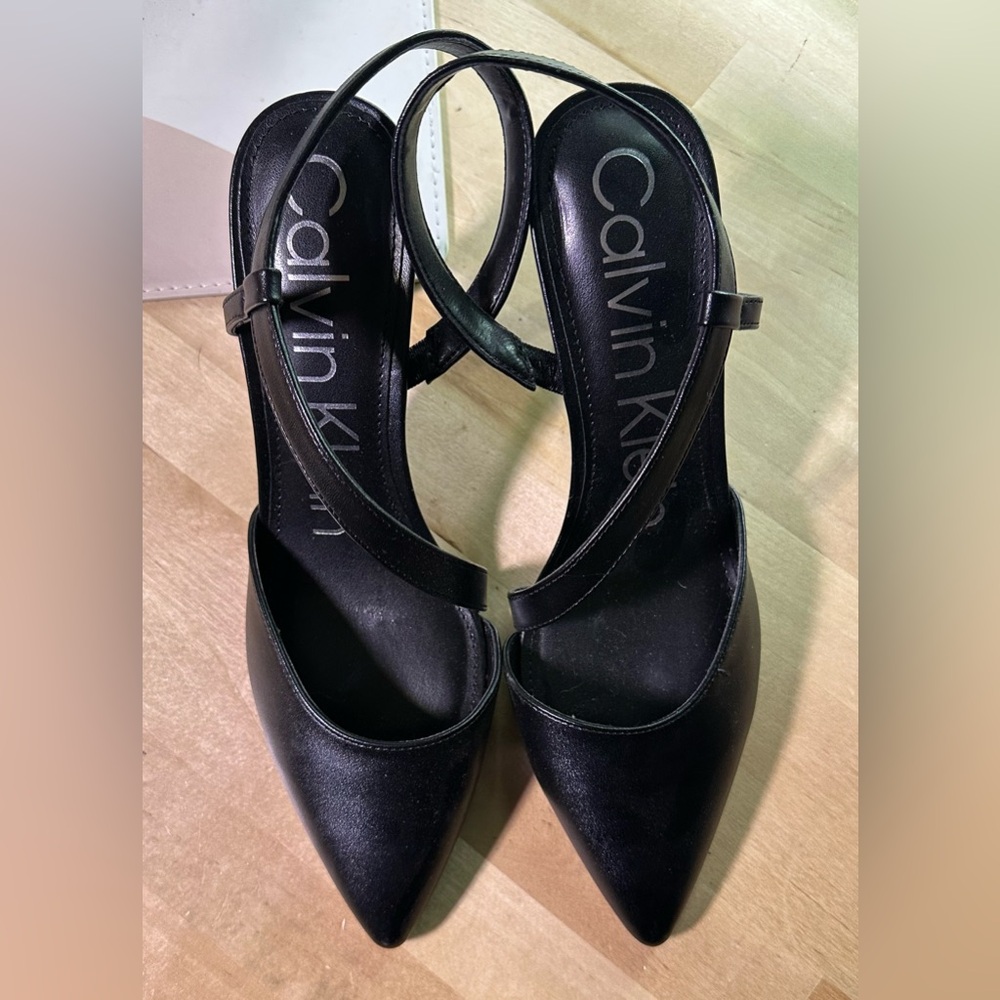 Calvin Klein Black Strappy Heels